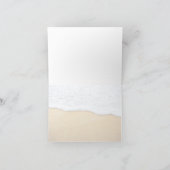 Strand Sand in Surf Blank geflochtene Mitteilungsk Karte (Innenseite)