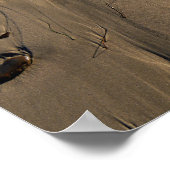 Strand/Sand/Steine/Felsen/Kieselsteine Poster (Ecke)