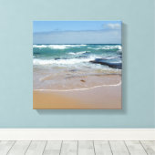 Strand Sand Stretched Canvas Print Leinwanddruck (Insitu (Holzboden))