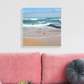 Strand Sand Stretched Canvas Print Leinwanddruck (Insitu (Wohnzimmer))