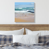Strand Sand Stretched Canvas Print Leinwanddruck (Insitu (Schlafzimmer))