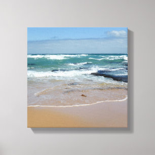 Strand Sand Stretched Canvas Print Leinwanddruck