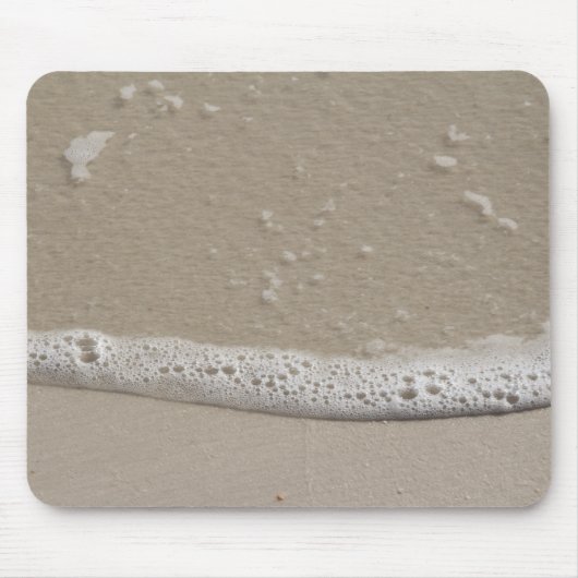 Strand Sand und Meeresschaum Mousepad (Vorne)