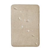 Strand Sand und Seashells Badematte (Vorderseite Vertikal)