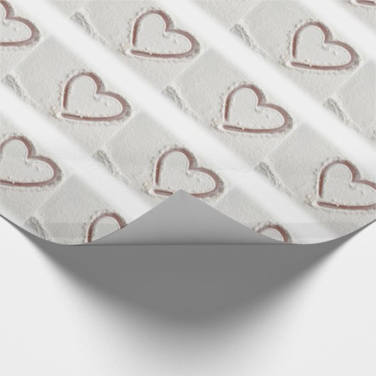 Strand Sand Valentine Geschenkpapier (Ecke)