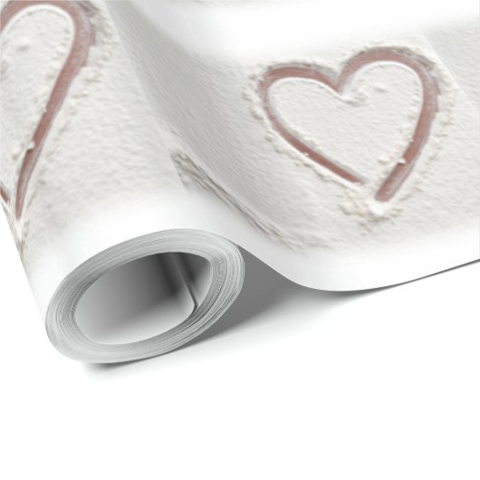 Strand Sand Valentine Geschenkpapier (Rolleneckpunkt)