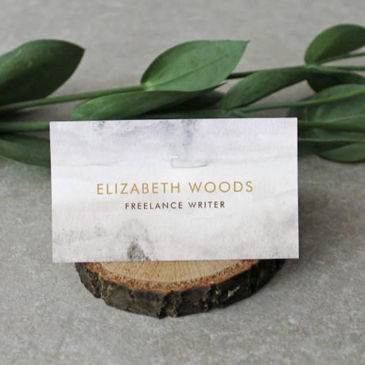 Strand Sand Wasserfarbe Abstrakt Beige Beruflich Visitenkarte