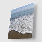Strand/Sand/Waves Quadratische Wanduhr (Winkel)