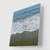 Strand/Sand/Waves Quadratische Wanduhr (Winkel)