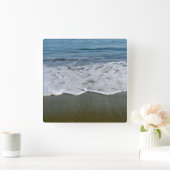 Strand/Sand/Waves Quadratische Wanduhr (Zuhause)