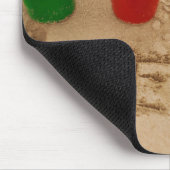 Strand-Sand-Wörter Mousepad (Ecke)