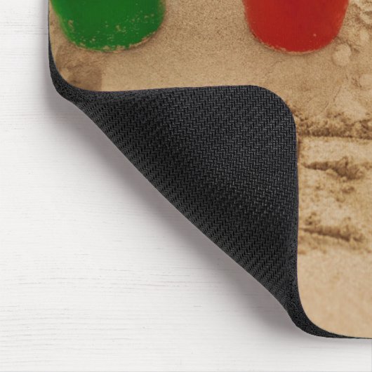 Strand-Sand-Wörter Mousepad (Ecke)