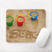 Strand-Sand-Wörter Mousepad (Mit Mouse)