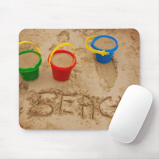 Strand-Sand-Wörter Mousepad (Mit Mouse)