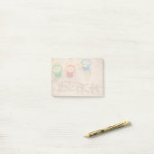 Strand-Sand-Wörter Post-it Klebezettel (Auf Schreibtisch)