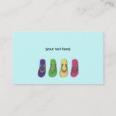 Strand-Sandale-Visitenkarten Visitenkarte (Rückseite)