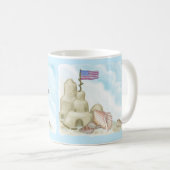 Strand Sandburg Kaffeetasse (VorderseiteRechts)