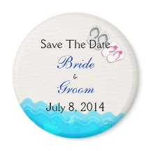 Strand-Sandelholze, die Save the Date Wedding sind