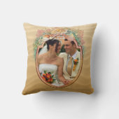Strand Sandstrand Shore Hochzeit Pillow Ihr FOTO Kissen (Rückseite)