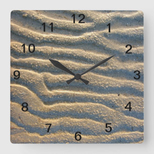 Strand Sandy Beach Beige Wanduhr