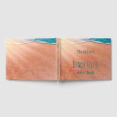 Strand Sandy Küste Blue Coastal Ocean Wave Gästebuch (Voll)