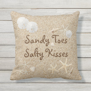 Strand Sandy Toes das salzige Kuss-Kissen - im Kissen