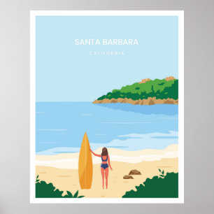 Strand Santa Barbara Poster