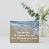 Strand Save the Date (Stehend Vorderseite)