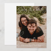 Strand Save-the-Date Einladung (Vorne/Hinten)