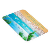 Strand Save the Date Magnet (Rechte Seite)