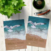 🌊 Strand Save the Date mit Sandschrift 🐚