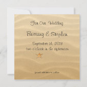 Strand Save the Date Wedding Sandy Shore (Rückseite)