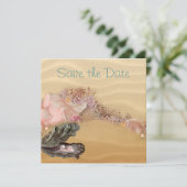 Strand Save the Date Wedding Sandy Shore (Stehend Vorderseite)