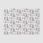 Strand-Schalen-Weihnachtsbaum-Muster Seidenpapier (Vorderseite)