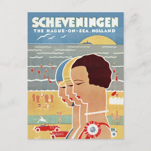 Strand Scheveningen Postkarte (Vorderseite)