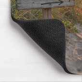 Strand Schild bei Sonnenaufgang Mousepad (Ecke)