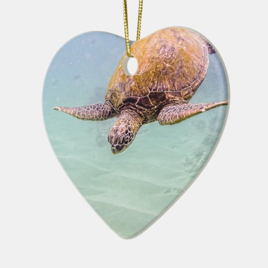 Strand-Schildkröte 2014 Mauis Hawaii Keramikornament (Links)