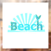 Strand, Schwanz Mermaid Fensteraufkleber (Blatt 2)