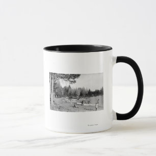 Strand-Schwimmer-Fotografie des Diamond See-, Tasse