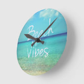 Strand-Schwingungen Runde Wanduhr (Winkel)