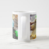 Strand Seaglass riesiges großes Tassen-Seeglas Jumbo-Tasse (Rückseite)