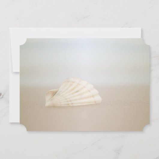 Strand Seashell, Hearts UAWG Einladung (Rückseite)