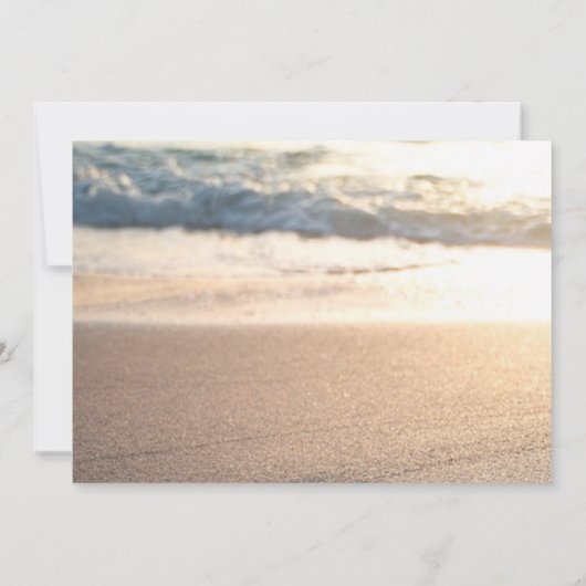 Strand, Seashell, Party für die Weinvorsorge Einladung (Rückseite)