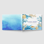 Strand | Seaside Watercolor Wedbook Gästebuch (Voll)