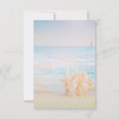 Strand, Seastar, Seashell UAWG Einladung (Rückseite)