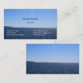 Strand-, See- und Himmelskarte Visitenkarte (Vorne/Hinten)