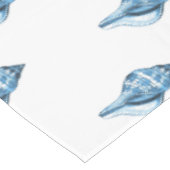 STRAND-Seeozean der blauen Muschel Seeküsten Tischdecke (Schrägansicht)