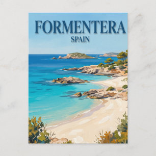Strand Ses Illetes Formentera Spanien Postkarte