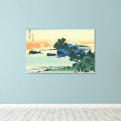 Strand Shichiri in der Provinz Sagami von Hokusai Leinwanddruck (Insitu (Holzboden))