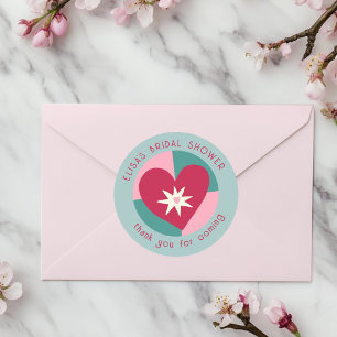 Strand Soiree Brautparty Modern Süß INDIVIDUELL Runder Aufkleber